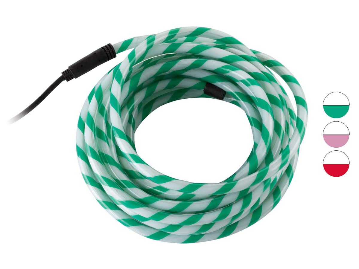 Bild 1 von LIVARNO home LED-Lichterschlauch in Zuckerstangen-Optik