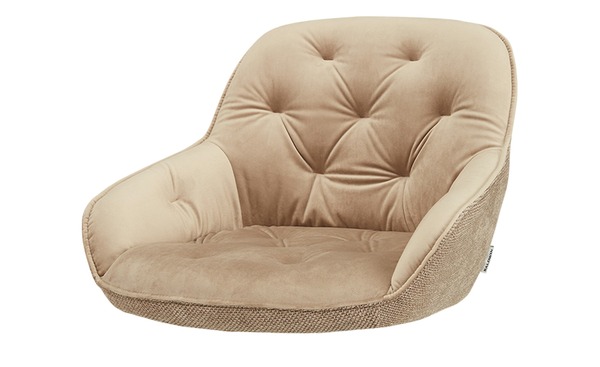Bild 1 von Sitzschale  Baldwin beige Holzwerkstoff gepolstert und bezogen Maße (cm): B: 54 H: 38,5 T: 56 Sonstiges Zubehör - Möbel Kraft
