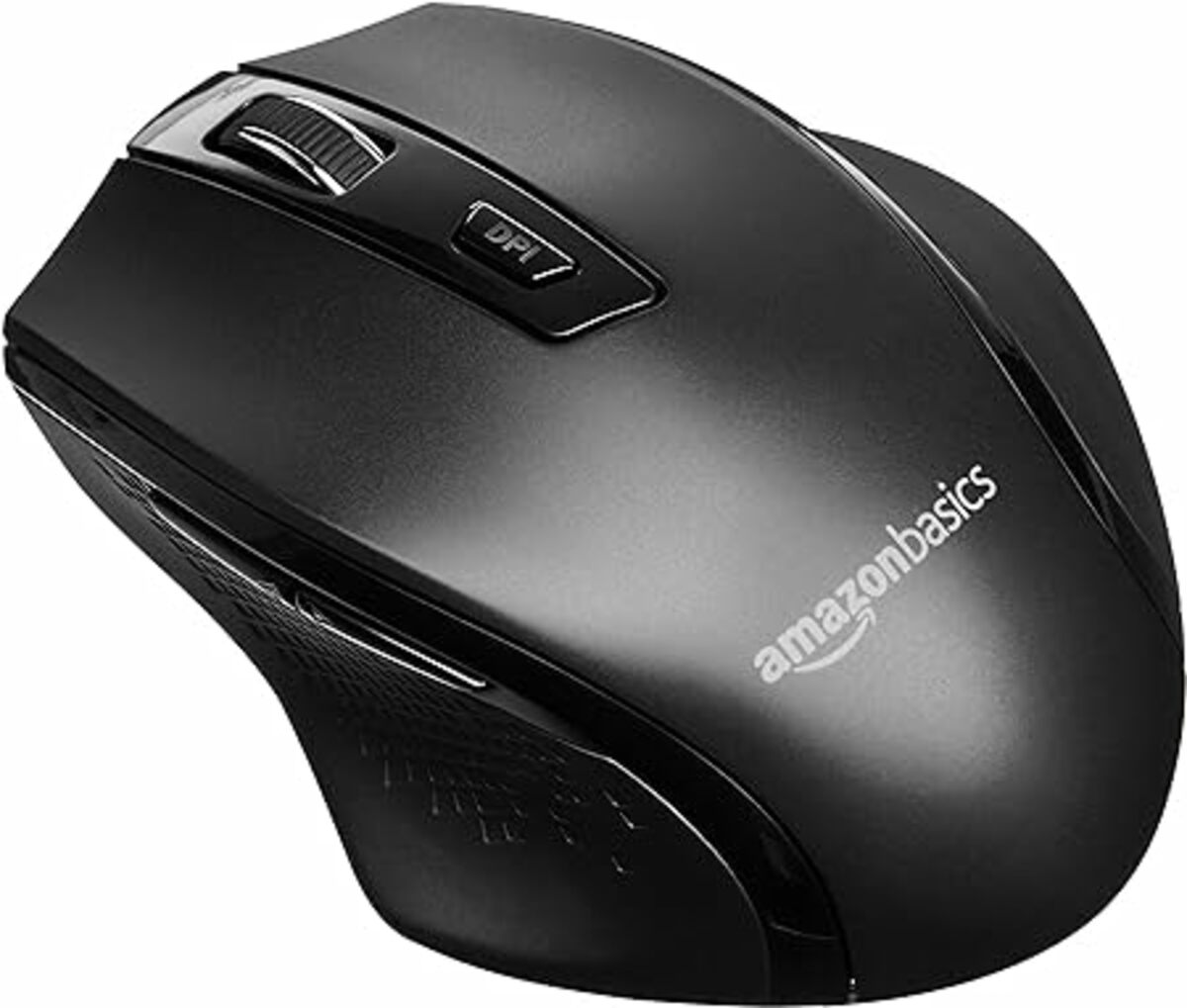 Bild 1 von Amazon Basics Ergonomische kabellose USB Maus - DPI einstellbar - Schwarz