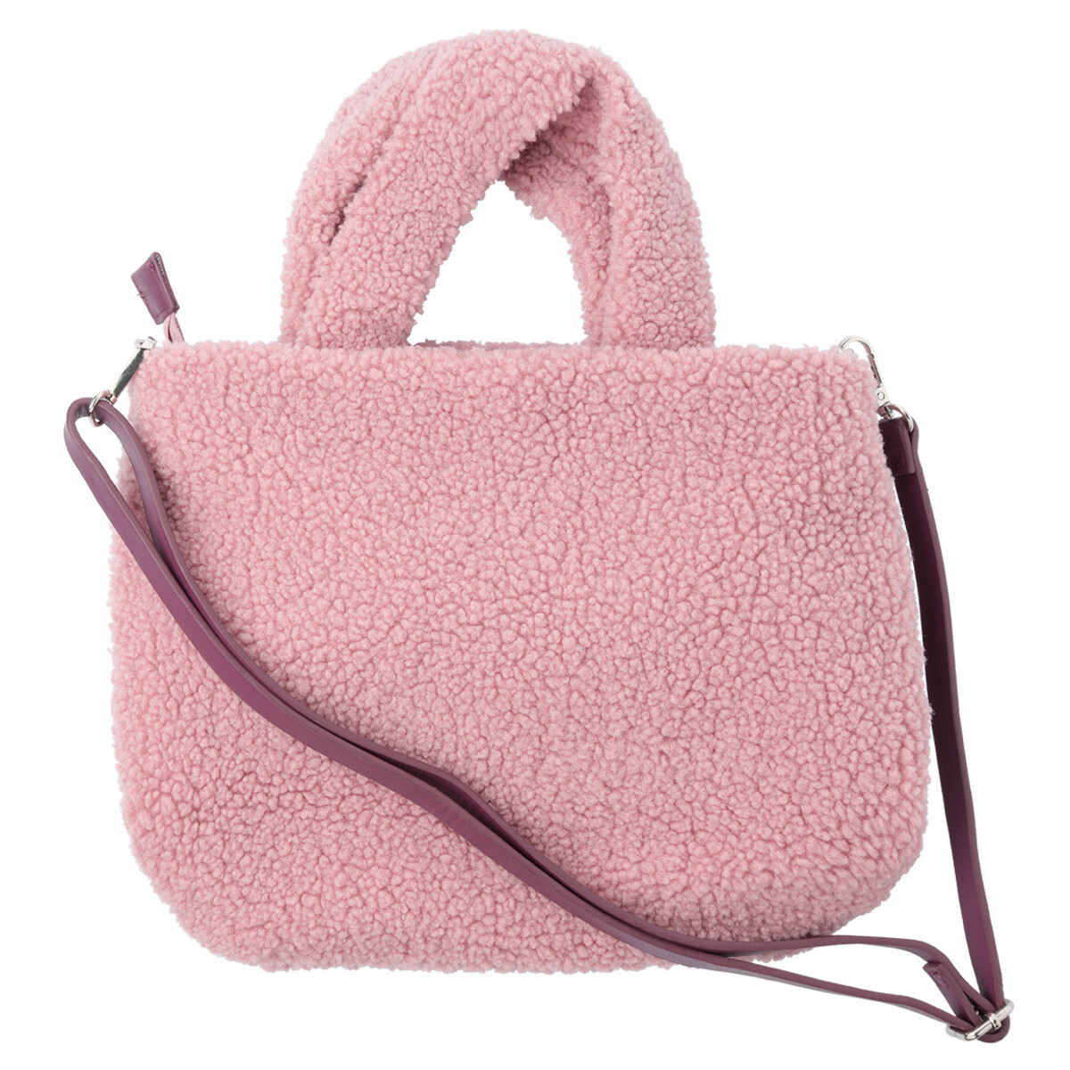 Bild 1 von Damen Mini-Shopper in Teddy-Optik