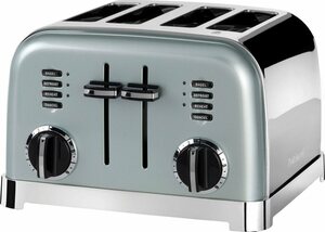 Cuisinart Toaster CPT180GE, für 4 Scheiben, 1800 W, extra breite Toastschlitze, Retro Design