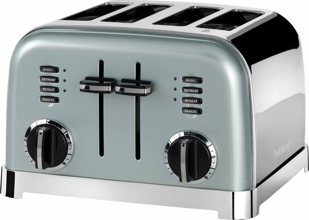 Bild 1 von Cuisinart Toaster CPT180GE, für 4 Scheiben, 1800 W, extra breite Toastschlitze, Retro Design