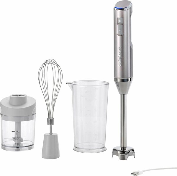 Bild 1 von Cuisinart Akku-Stabmixer RHB100E Cordless Collection, mit Pürieraufsatz, Schneebesen, Schale, 30 Minuten Akkulaufzeit