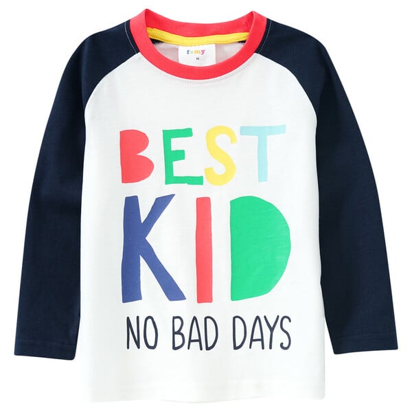 Bild 1 von Jungen Langarmshirt mit Message-Print