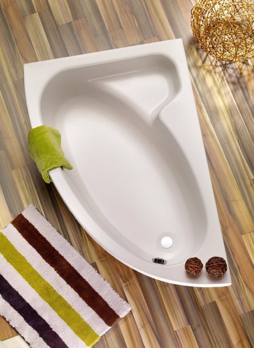 Bild 1 von OTTOFOND Eckwanne Salinas, (3-tlg), mit Fußgestell und Ablaufgarnitur