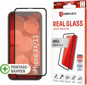 Displex DISPLEX Real Glass Panzerglas für Apple iPhone XR/11 (6,1) für Apple iPhone 11, Apple iPhone XR, Displayschutzglas