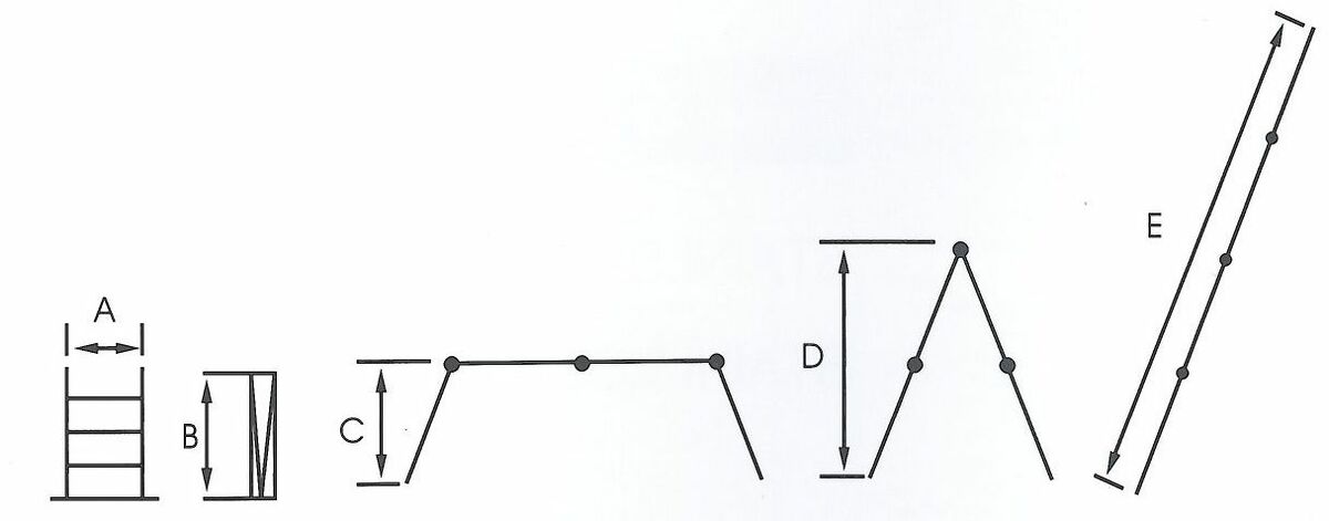 Bild 1 von Vago-Tools Stehleiter Vielzweckleiter Mehrzweckleiter 4x3 Sprossen mit Plattform