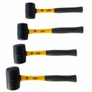 Bild 1 von Vago-Tools 4 tlg Set Gummihammer 370 / 500 / 700 / 1200 g Hammer Ausbeulhammer