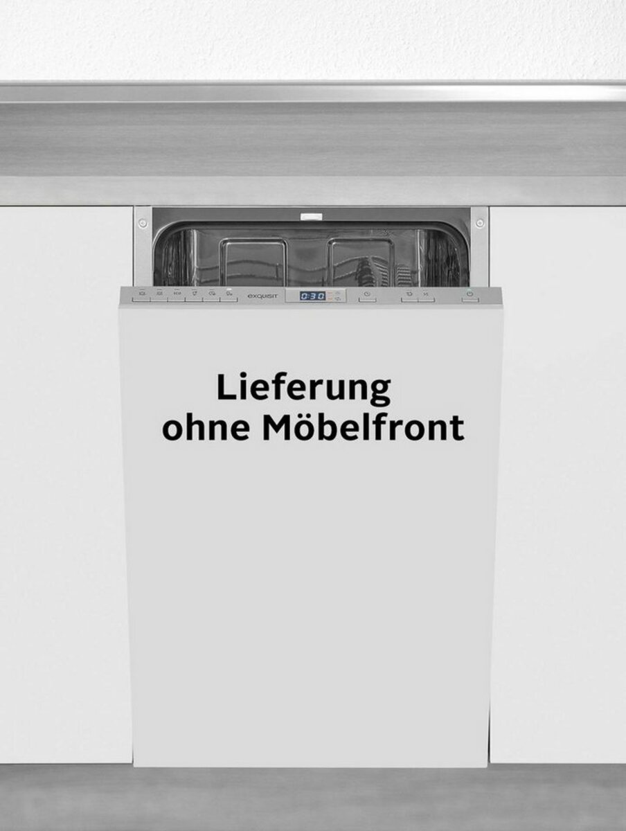 Bild 1 von exquisit vollintegrierbarer Geschirrspüler, EGSP2109-E-030E silber, 9 l, 9 Maßgedecke