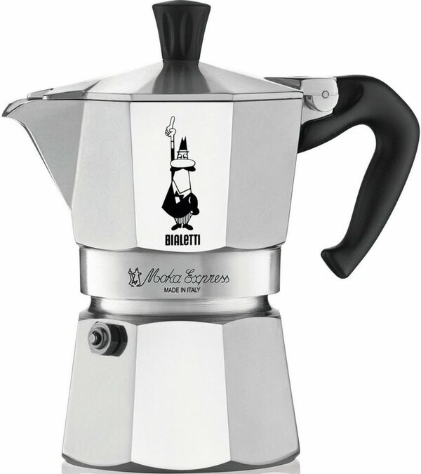 Bild 1 von BIALETTI Espressokocher Moka Express, 0,13l Kaffeekanne, Aluminium