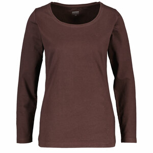 Damen T-Shirt, Dunkelbraun, 42