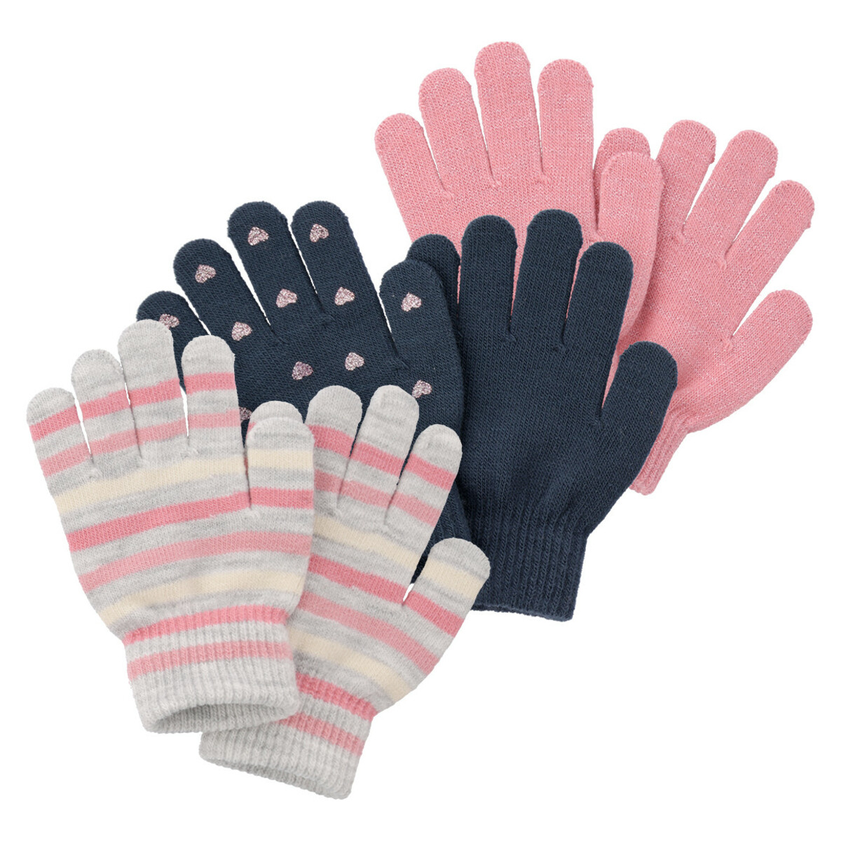 Bild 1 von 3 Paar Mädchen Handschuhe im Set