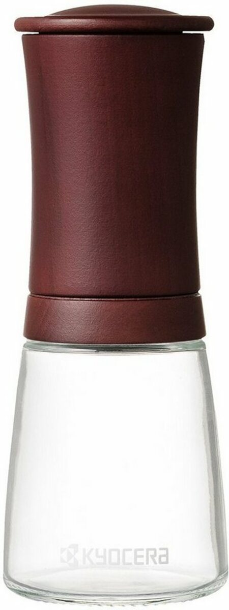 Bild 1 von KYOCERA Salz-/Pfeffermühle manuell, Keramik-Mahlwerk, mit Holz-Top für Kräuter und Gewürze