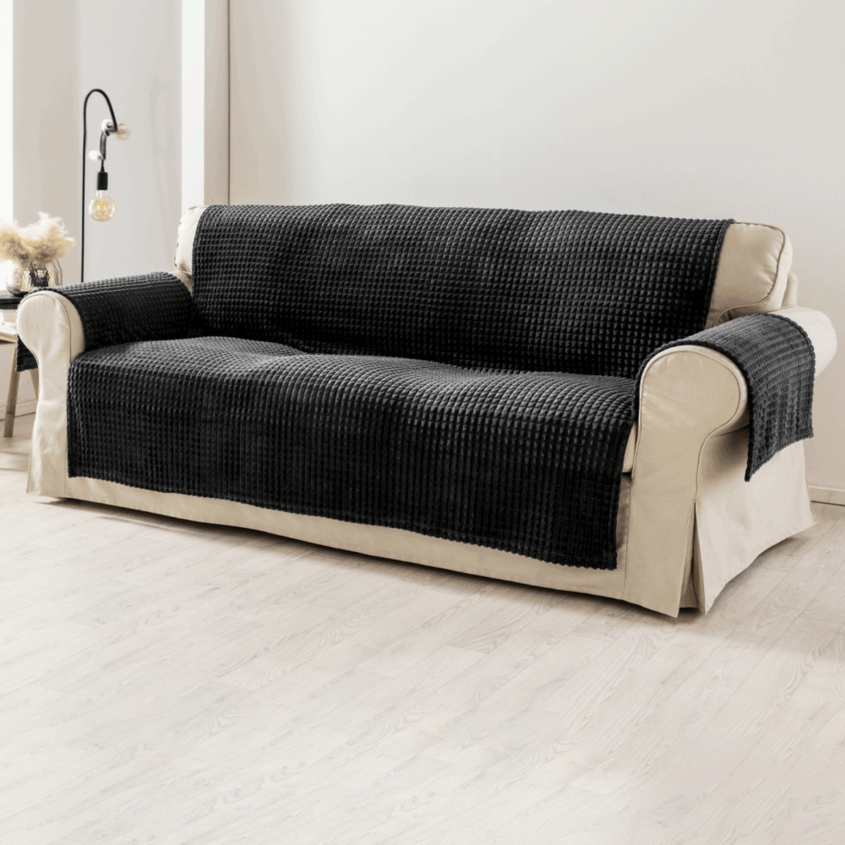 Bild 2 von Bella Casa Sofaläufer Zweisitzer Anthrazit, ca. 100x196 cm