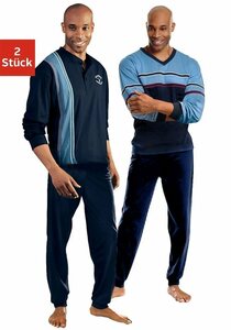 le jogger® Pyjama (Packung, 4 tlg., 2 Stück) lange Form