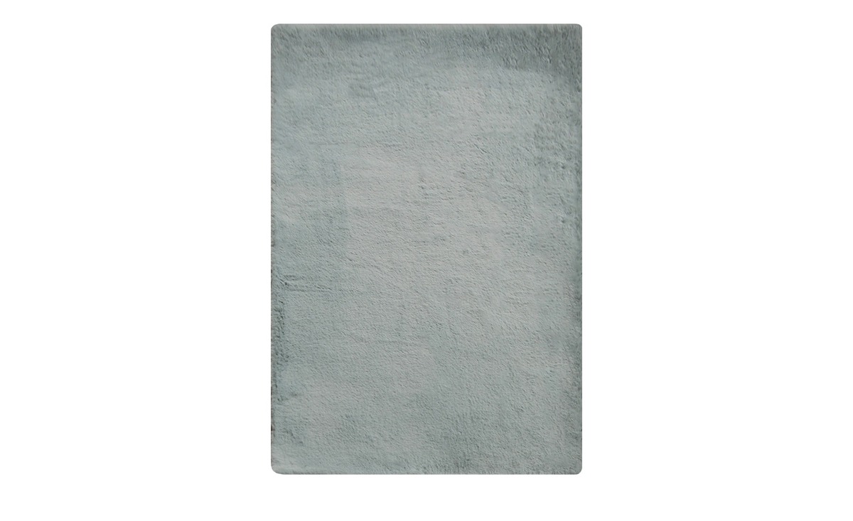 Bild 1 von HOME STORY Hochflorteppich  Bunny grün Synthethische Fasern Maße (cm): B: 200 Sale