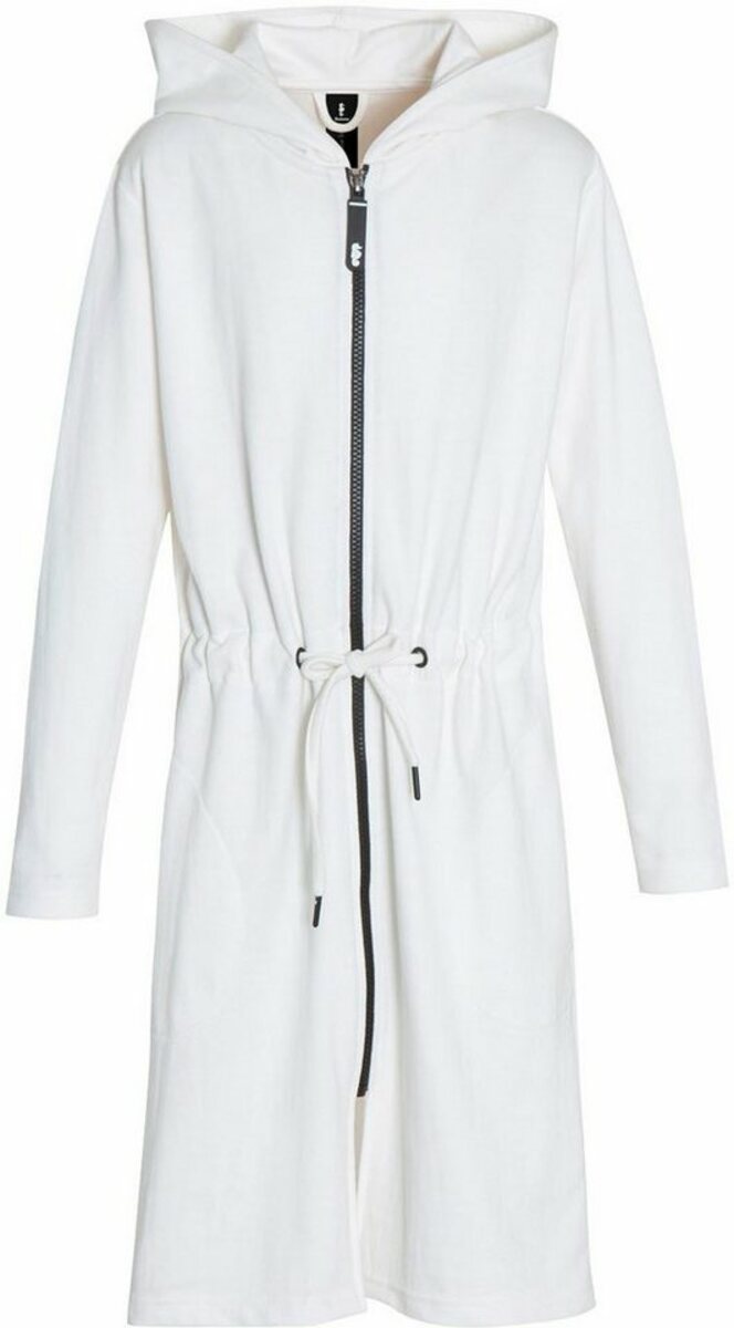 Bild 1 von Seahorse Kinderbademantel Taylor, Langform, Jersey, Kapuze, Reißverschluss, in meliertem Uni-Look