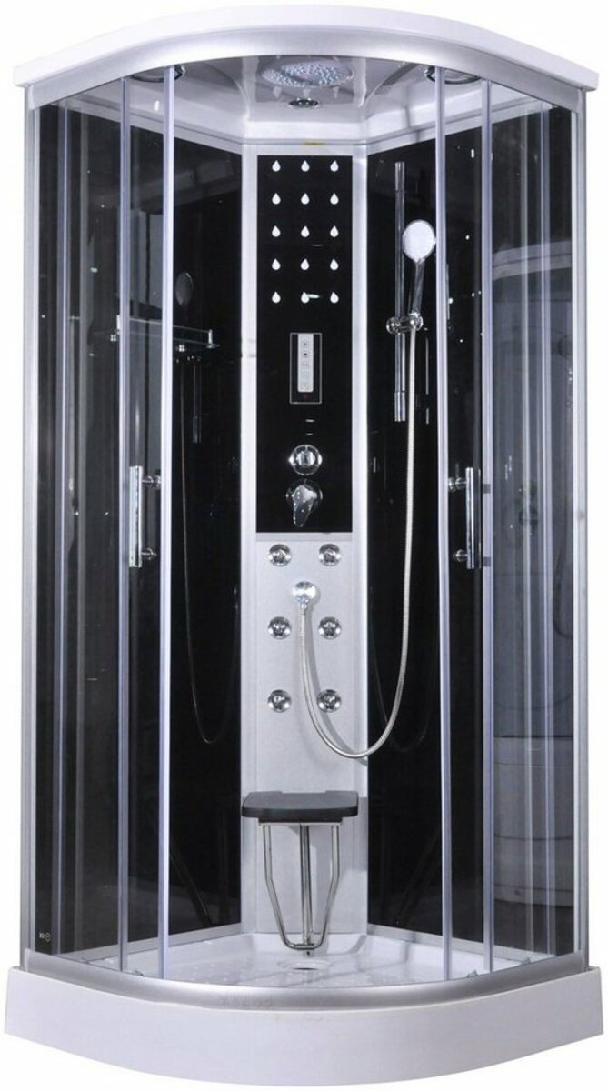 Bild 1 von Sanotechnik Komplettdusche Comfort, BxT: 100x100 cm, Sicherheitsglas, 1-tlg., inkl- Kopf-Regenbrause