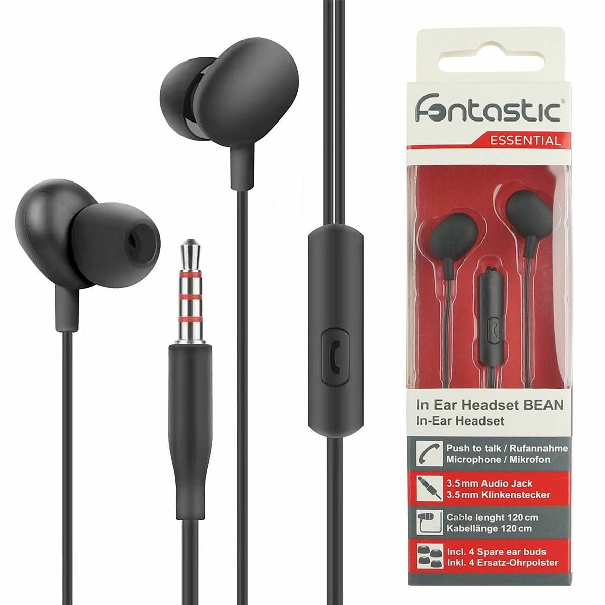 Bild 1 von Fontastic In-Ear Headset "Beans" schwarz