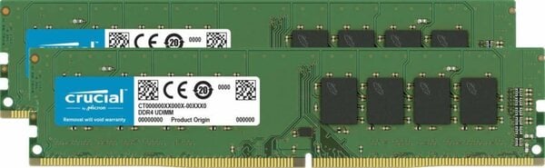 Bild 1 von Crucial 8GB Kit (2 x 4GB) DDR4-2666 UDIMM PC-Arbeitsspeicher