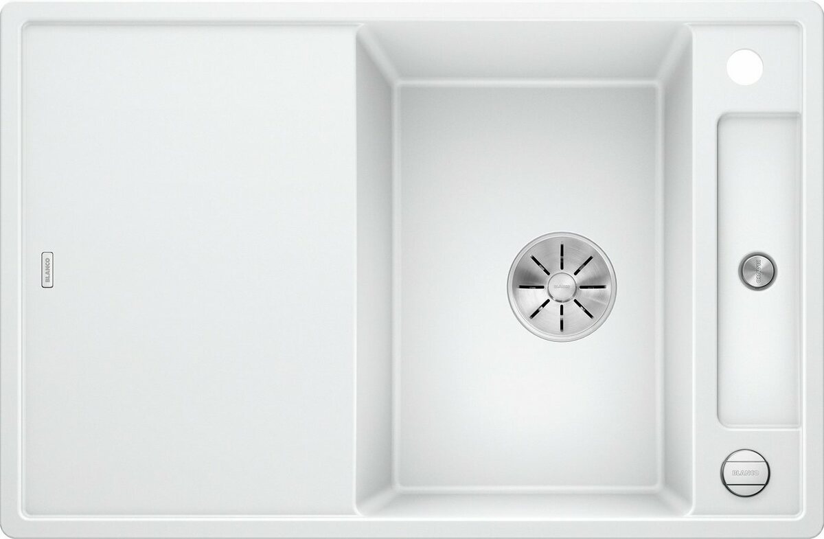 Bild 1 von Blanco Granitspüle AXIA III 45 S, rechteckig, aus SILGRANIT®, inkl. Esche-Compound-Brückenschneidbrett