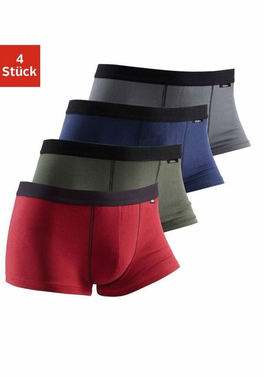 Bild 1 von Buffalo Boxershorts (Packung, 4-St) in Hipster-Form mit elastischer Baumwolle, »Cotton made in Africa«