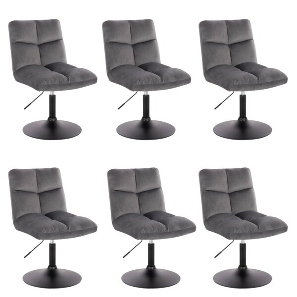 Bild 2 von HOME DELUXE Pokerstuhl drehbar 6er Set ACE - Hellgrau