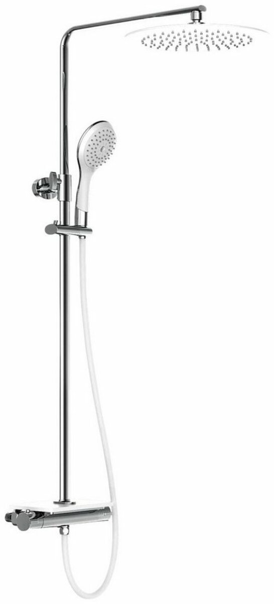 Bild 1 von Eisl Brausegarnitur Grande Vita, Höhe 101 cm, Duschsystem mit Thermostat und Ablage, Regendusche mit Wandhalterung