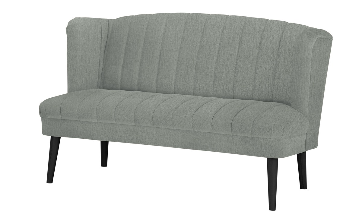 Bild 1 von Twist Küchensofa Samt  Rina grau Maße (cm): B: 156 H: 92 T: 76 Bänke