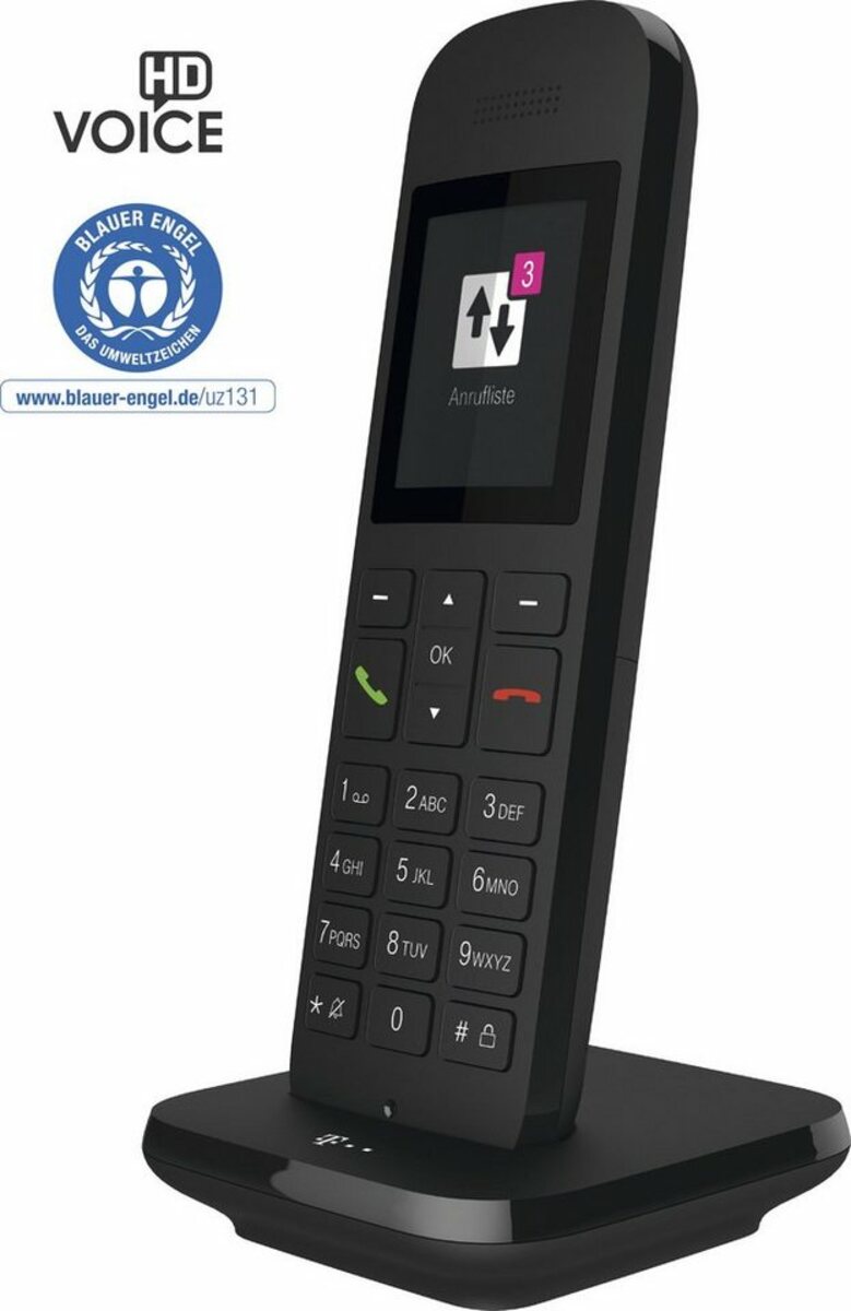 Bild 1 von Telekom Speedphone 12 DECT-Telefon (Mobilteile: 1, LAN (Ethernet), mit HD Voice, Multifunktionstaste 5 cm Farbdisplay)