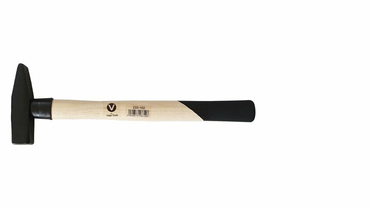 Bild 1 von Vago-Tools Schlosserhammer Holzstiel 200 g Schlosser Hammer Hämmer Stielschutz