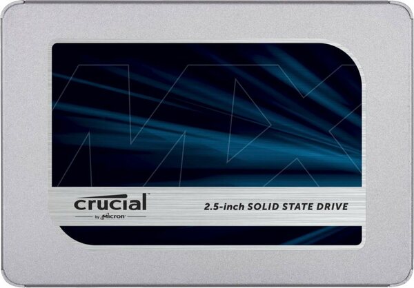 Bild 1 von Crucial MX500 500GB SSD interne SSD (500 GB) 2,5" 560 MB/S Lesegeschwindigkeit, 510 MB/S Schreibgeschwindigkeit, 3D NAND SATA