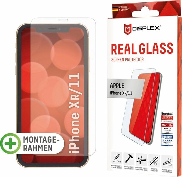 Bild 1 von Displex DISPLEX Real Glass Panzerglas für Apple iPhone XR/11 (6,1) für Apple iPhone 11, Displayschutzglas