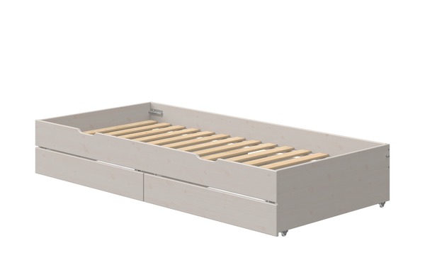 Bild 1 von FLEXA Ausziehbett mit 2 Schubkästen  Flexa Classic grau Maße (cm): B: 94 H: 20 Sonstiges Zubehör - Möbel Kraft