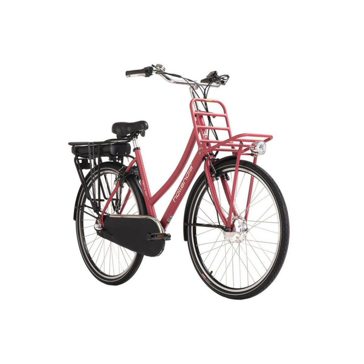 Bild 1 von Hollandia E-Cityrad Carry on 28'' 28 Zoll Rahmenhöhe 54 cm 3 Gänge rot rot ca. 250 W ca. 36 V ca. 28 Zoll