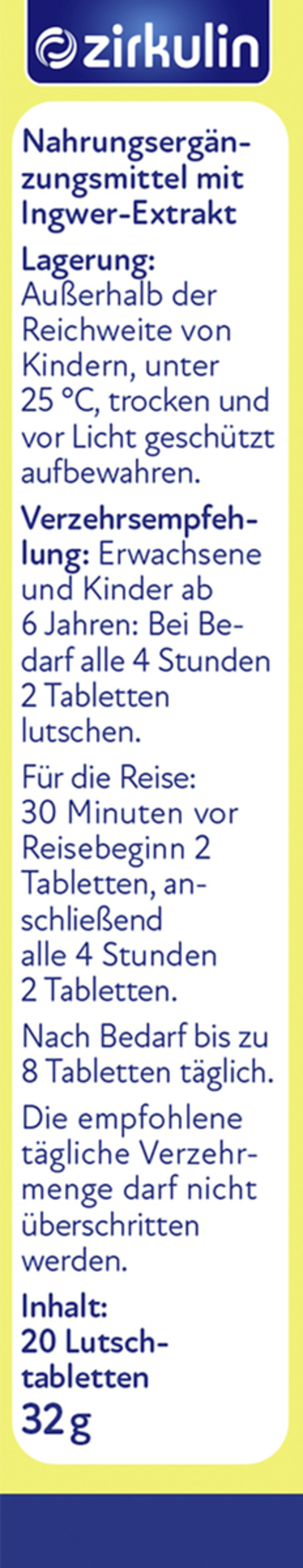 Bild 3 von Zirkulin Magenwohl Lutschtabletten