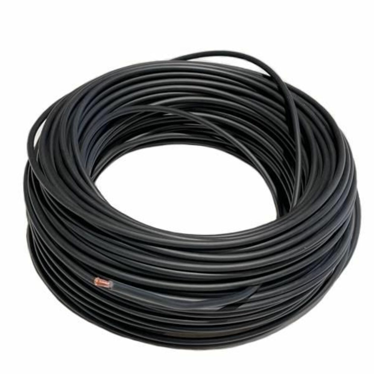 Bild 1 von Vago-Tools Batteriekabel H07V-K 10mm² Stromkabel Schwarz 20m