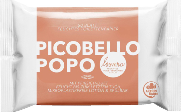 Bild 1 von Loovara Intimate Picobello Popo - feuchtes Toilettenpapier mit Pfirsichgeruch