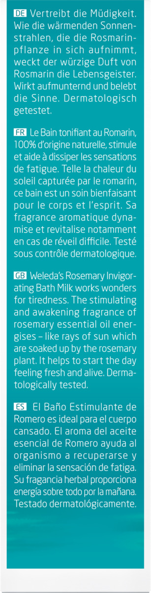 Bild 4 von Weleda Rosmarin Aktivierungsbad