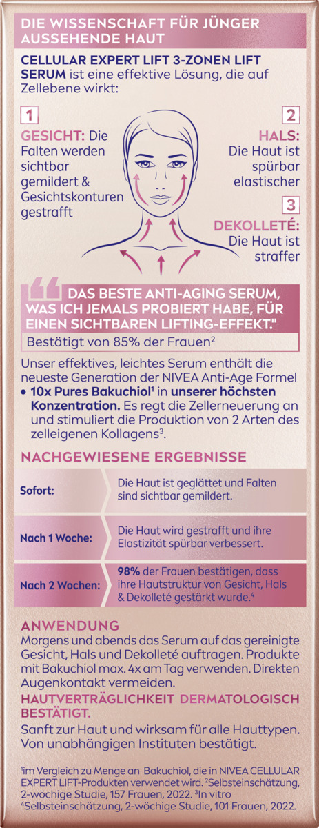 Bild 2 von NIVEA Expert Lift Cellular 3-Zonen Lift Serum