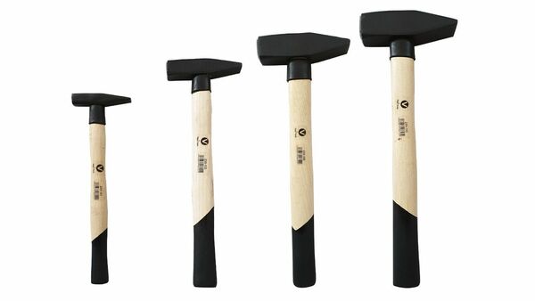 Bild 1 von Vago-Tools Profi 4 tlg Set Schlosserhammer Schlosser Hammer 200 300 800 1000 g