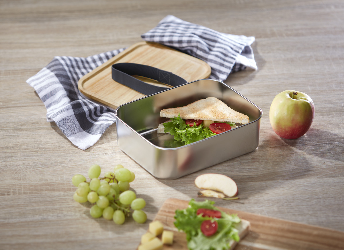 Bild 2 von IDEENWELT Edelstahldose mit Wrapper groß