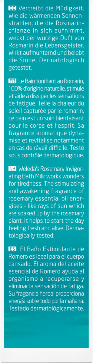 Bild 2 von Weleda Rosmarin Aktivierungsbad