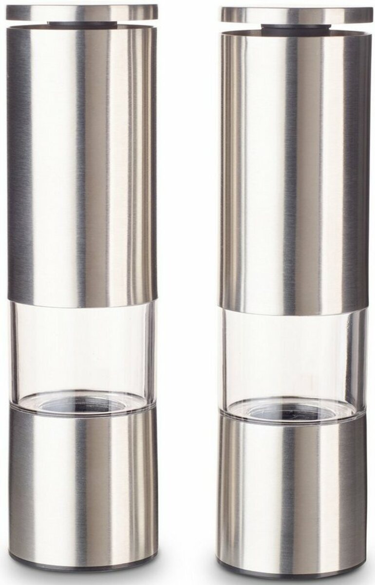 Bild 1 von ECHTWERK Gewürzmühle manuell, (2 Stück), Salz und Pfeffermühle aus Edelstahl mit ABS-Keramikmahlwerk, manuell