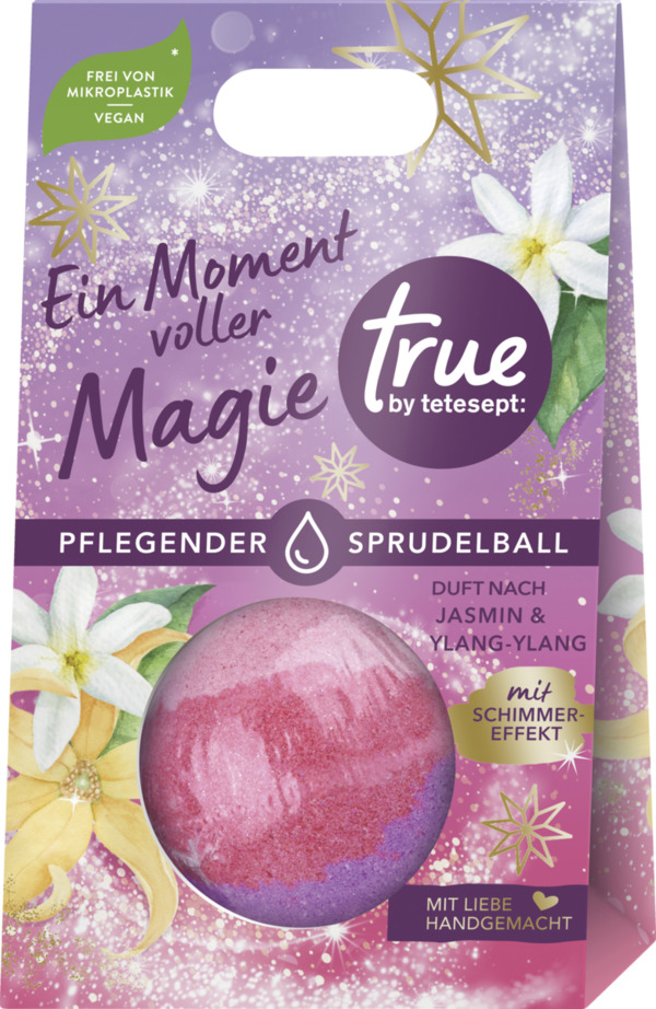 Bild 1 von true by tetesept Pflegender Sprudelball Ein Moment voller Magie