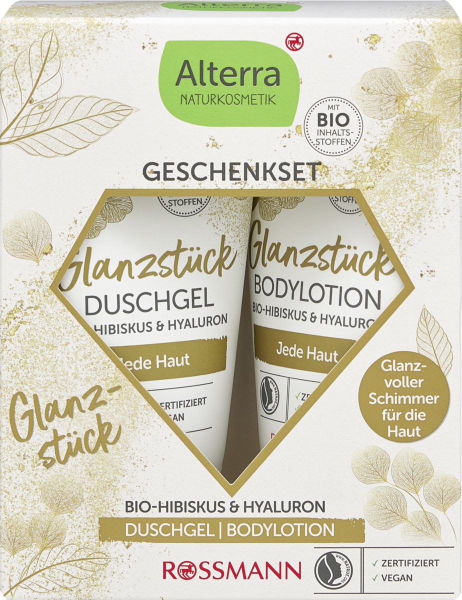 Bild 1 von Alterra NATURKOSMETIK Geschenkset Glanzstück: Duschgel und Bodylotion