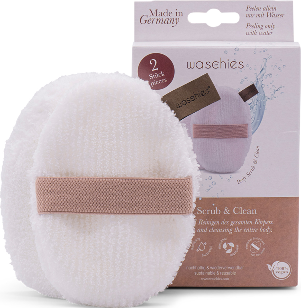 Bild 1 von waschies Body Scrub and Clean Peeling-Pad