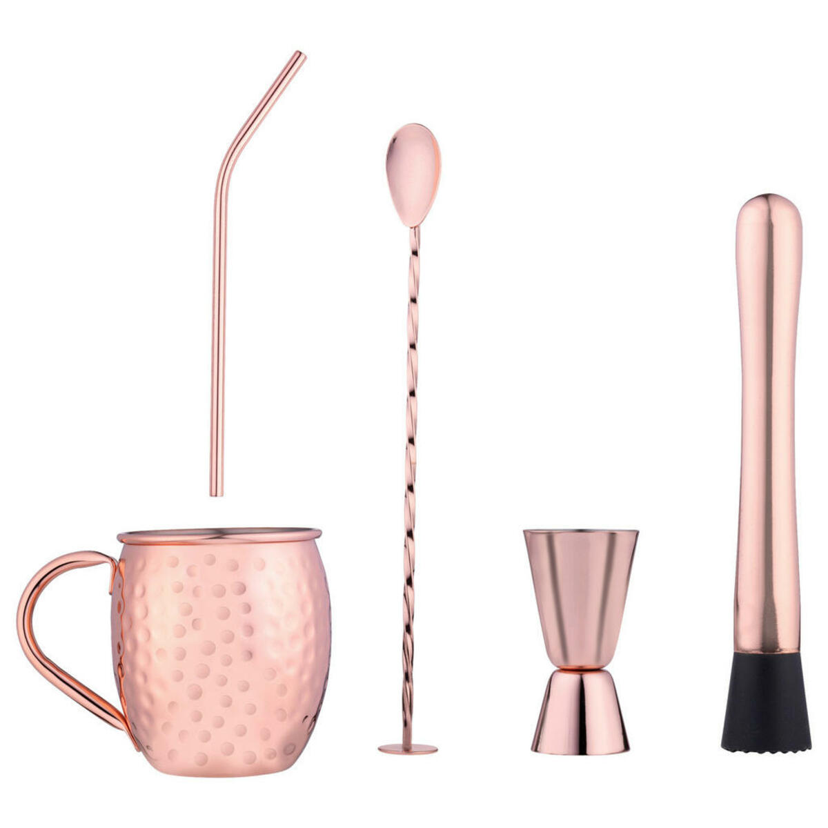 Bild 1 von Alpina Cocktailset rosa Edelstahl