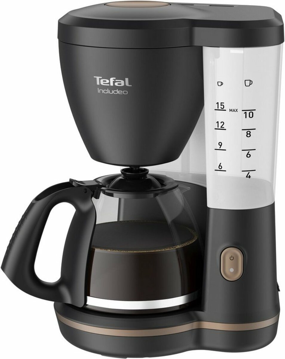 Bild 1 von Tefal Filterkaffeemaschine CM5338 Incluedo, 1,25l Kaffeekanne, 1,25 L, 10 - 15 Tassen, herausnehmbarer Filtereinsatz mit zwei Griffen