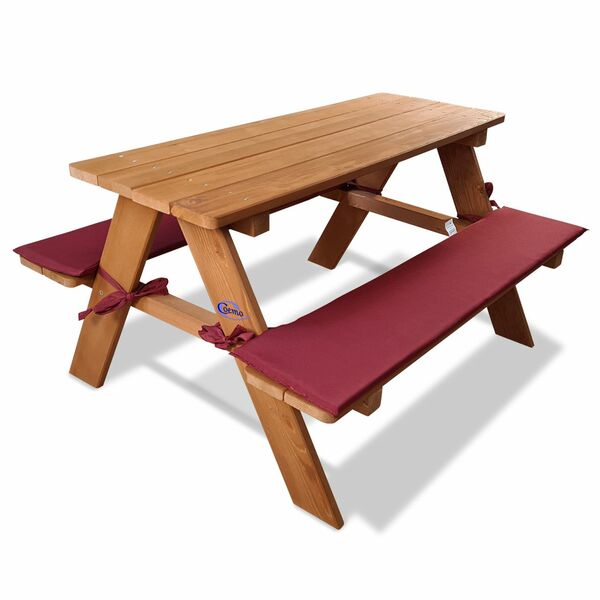 Bild 1 von Coemo Kinder-Sitzgruppe Picknicktisch Spieltisch Holz